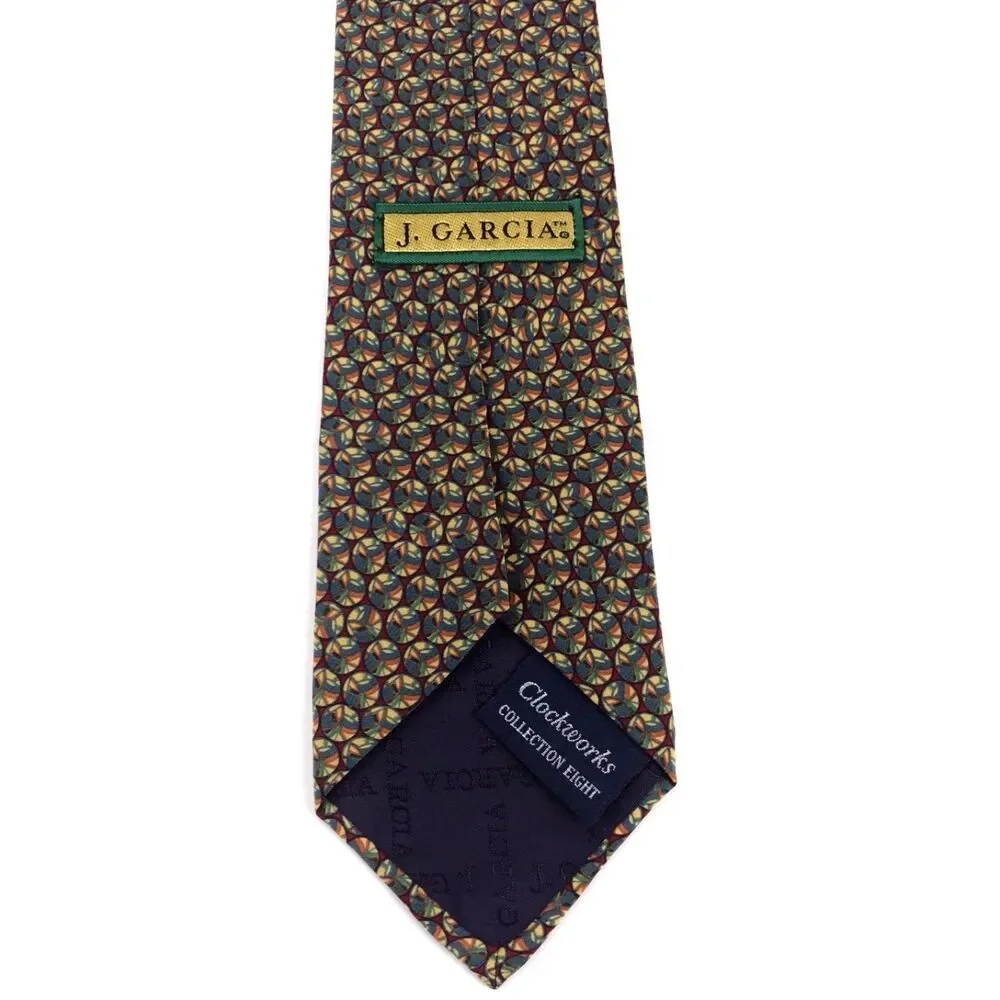 J. Garcia Clockworks Collection Eight All Silk Tie Men's Colorful Necktie 58